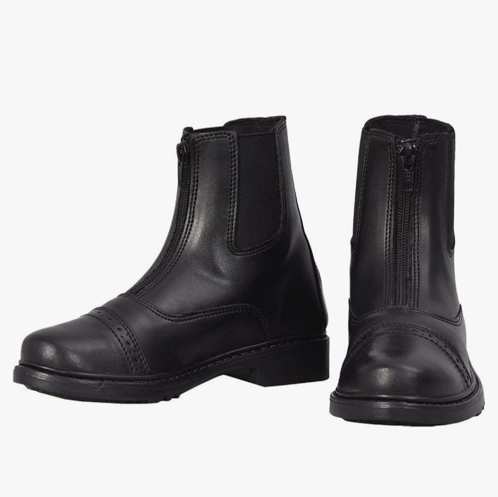 TuffRider Children's Starter Front Zip Paddock Boots 13 Equestrian Riding Boots